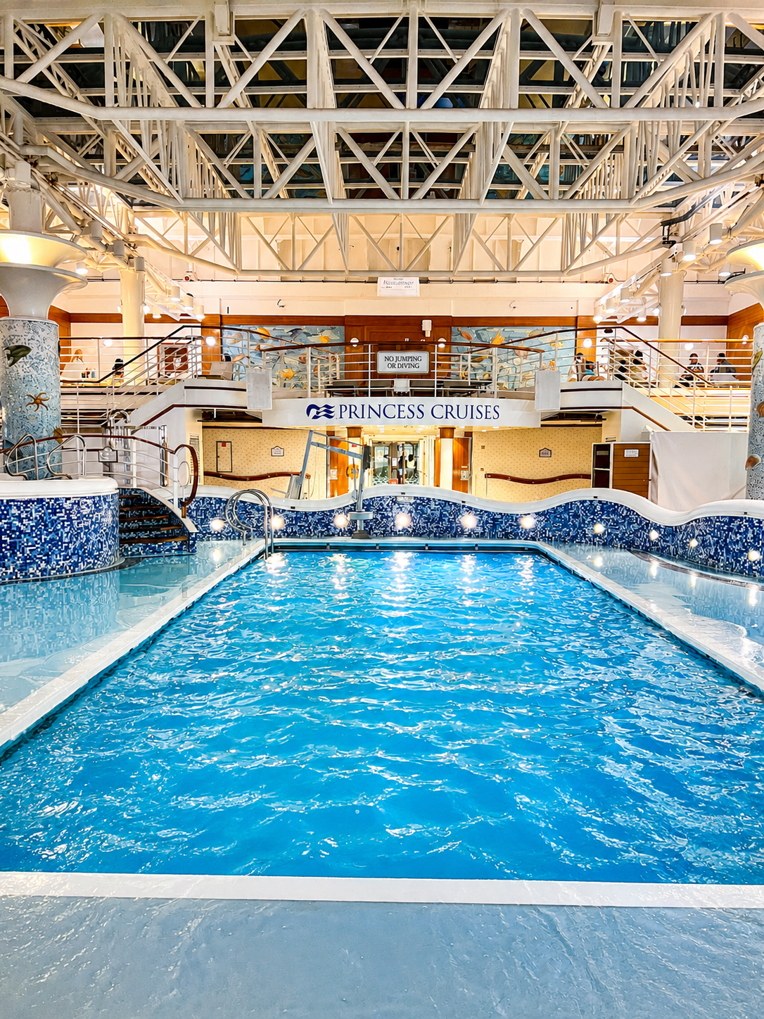 Princess Cruises — Onboard pools, ship tours, and the small details that make cruising feel effortless from sail away to port.