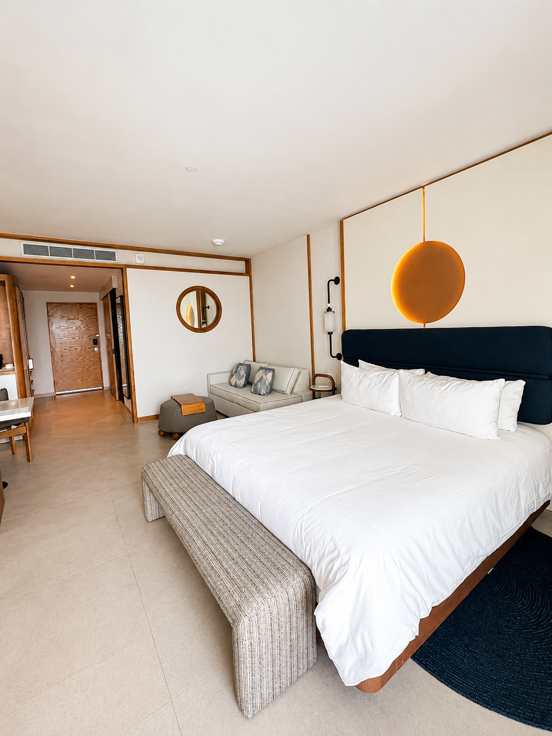 Modern Resort Stays — Bright, modern suites with thoughtful design — the kind of room that makes you exhale the moment you walk in.